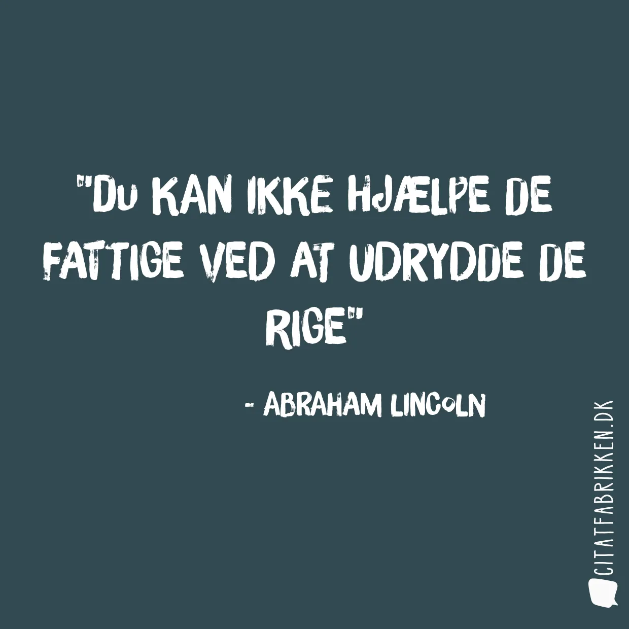 Du kan ikke hjælpe de fattige ved at udrydde de rige