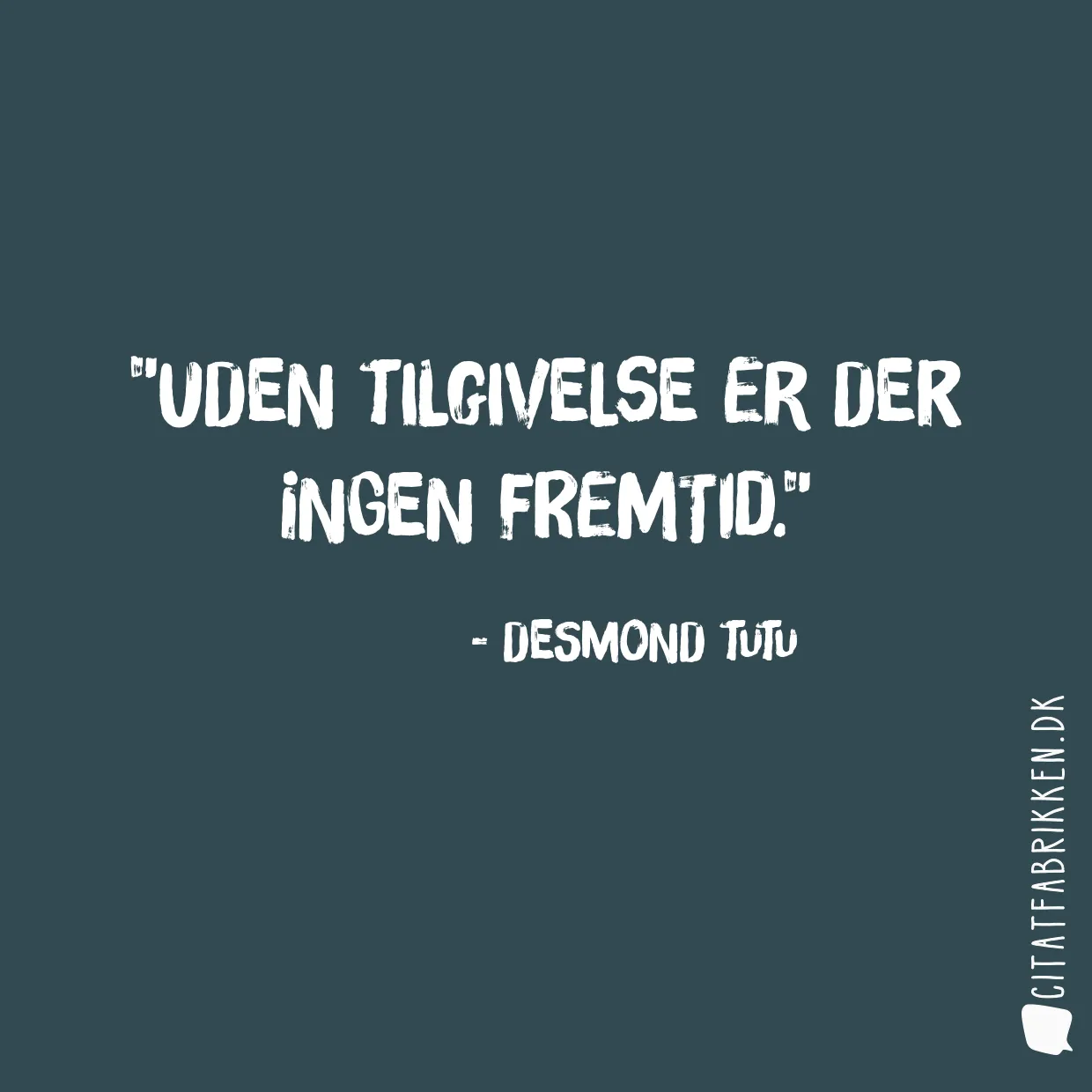 Uden tilgivelse er der ingen fremtid.