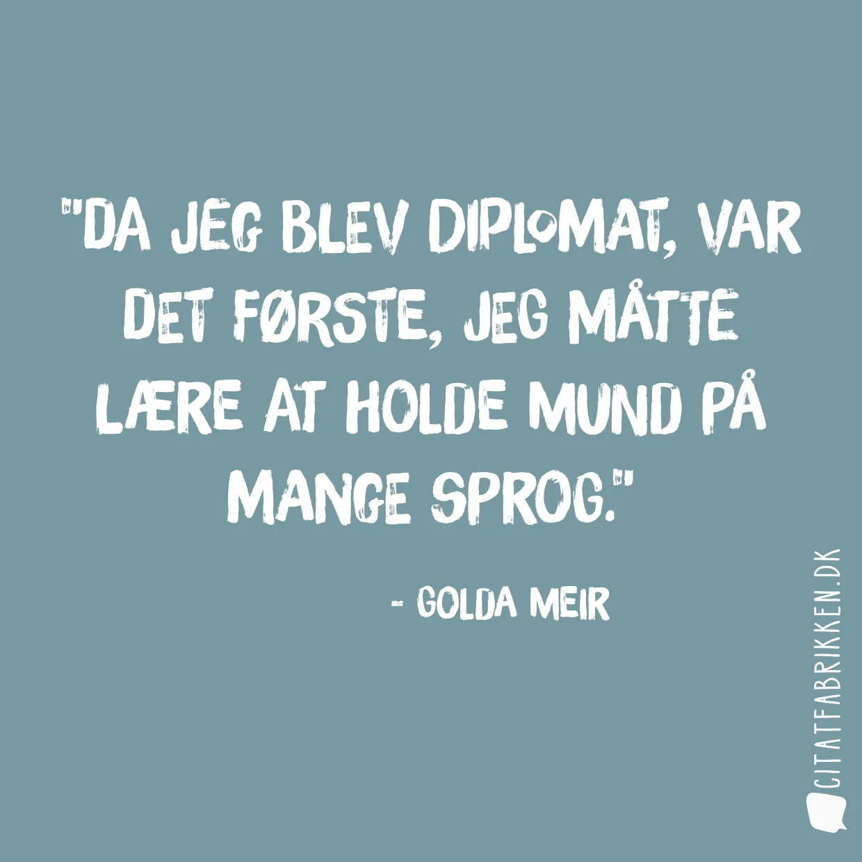 Da jeg blev diplomat, var det første, jeg måtte lære at holde mund på mange sprog.