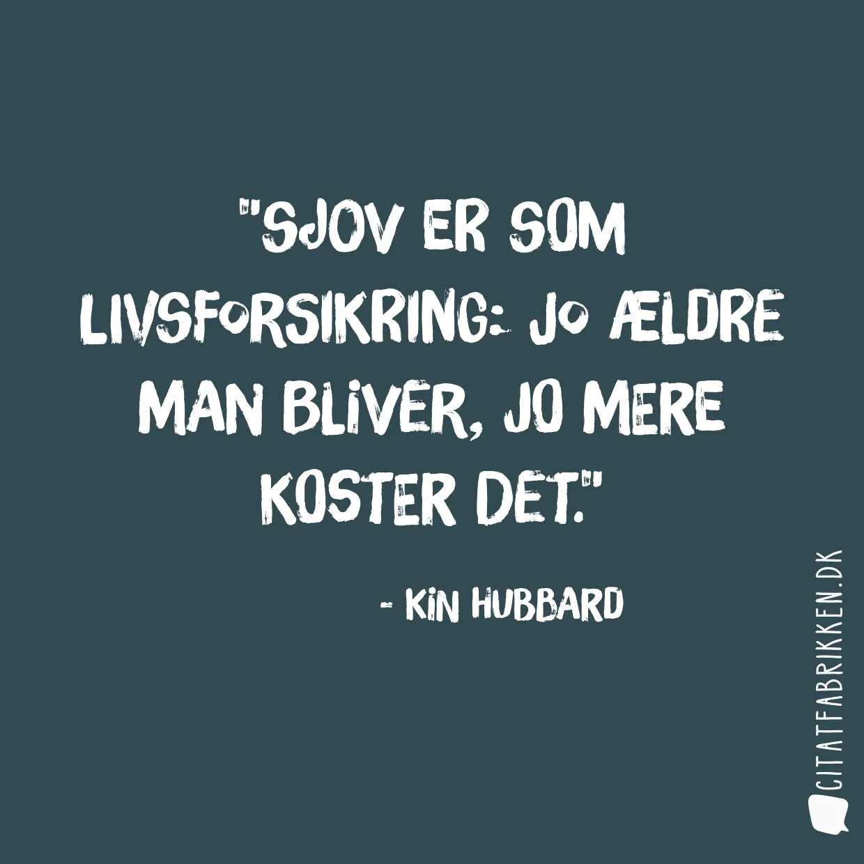 Sjov er som livsforsikring: jo ældre man bliver, jo mere koster det.