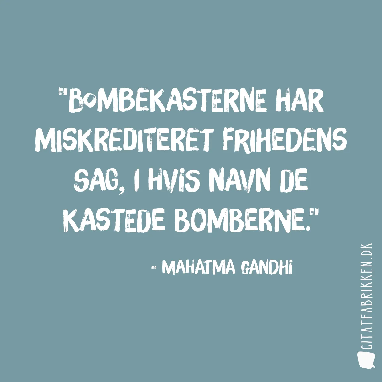 Bombekasterne har miskrediteret frihedens sag, i hvis navn de kastede bomberne.
