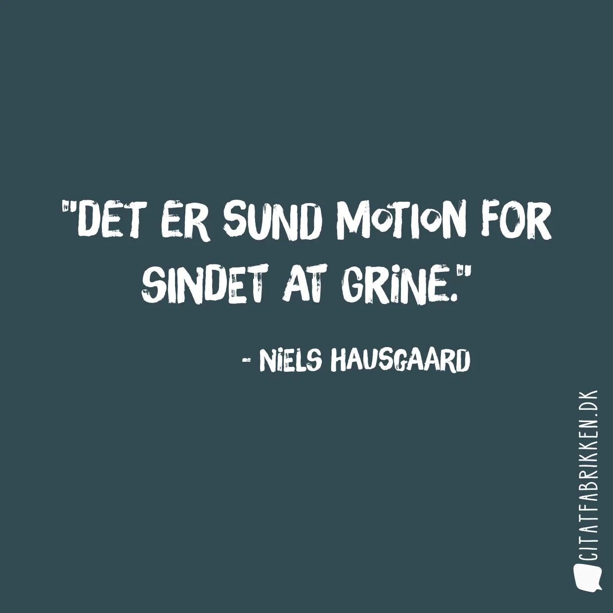 Det er sund motion for sindet at grine.