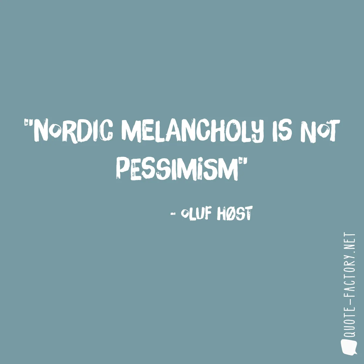 Nordic melancholy is not pessimism