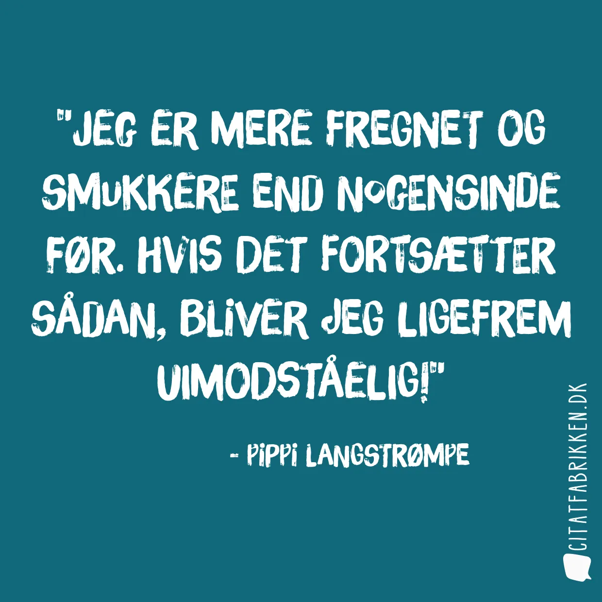 Bare rolig. Det skal nok gå.